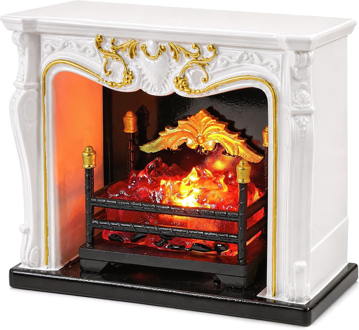 1:12 Scale Miniature Fireplace Mini Resin Vintage European Fireplace